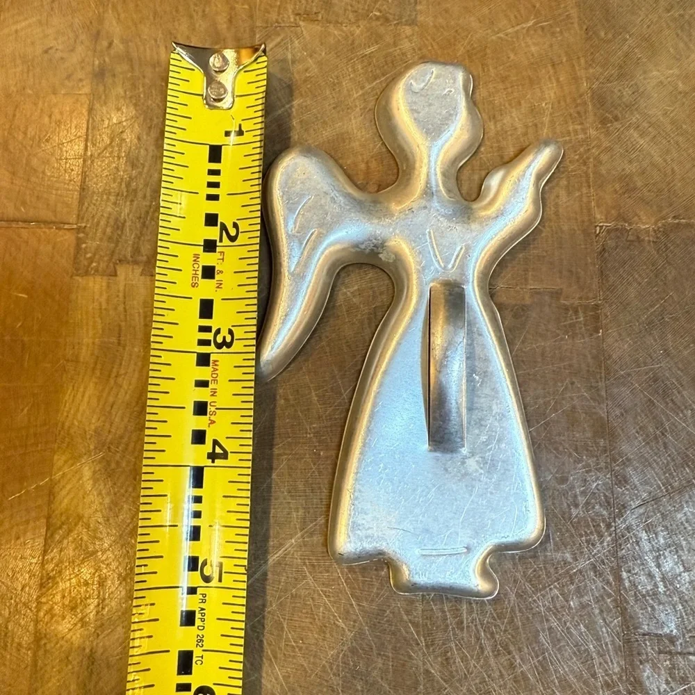 Vintage Silver Angel Cookie Cutter